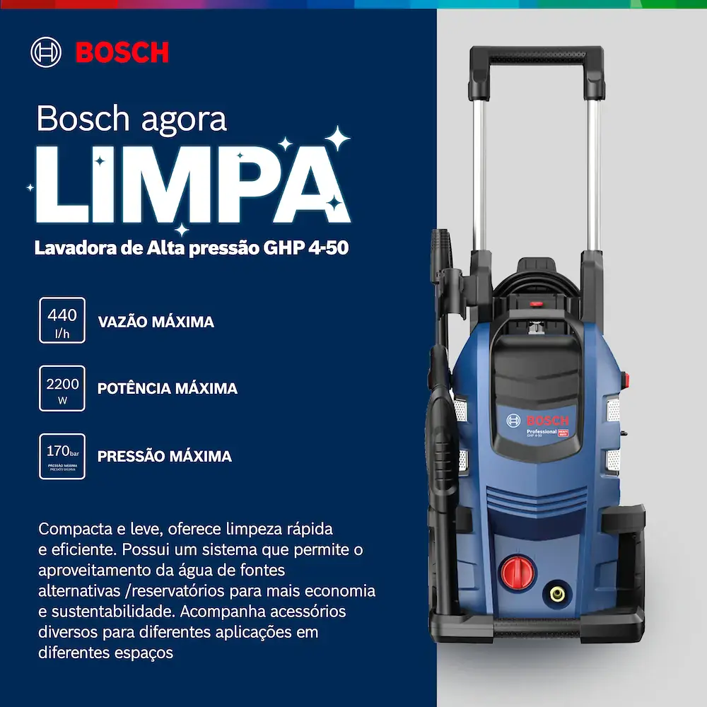 Bosch GHP 4-50 com mangueira reforçada e gatilho de alta pressão (vista 3)