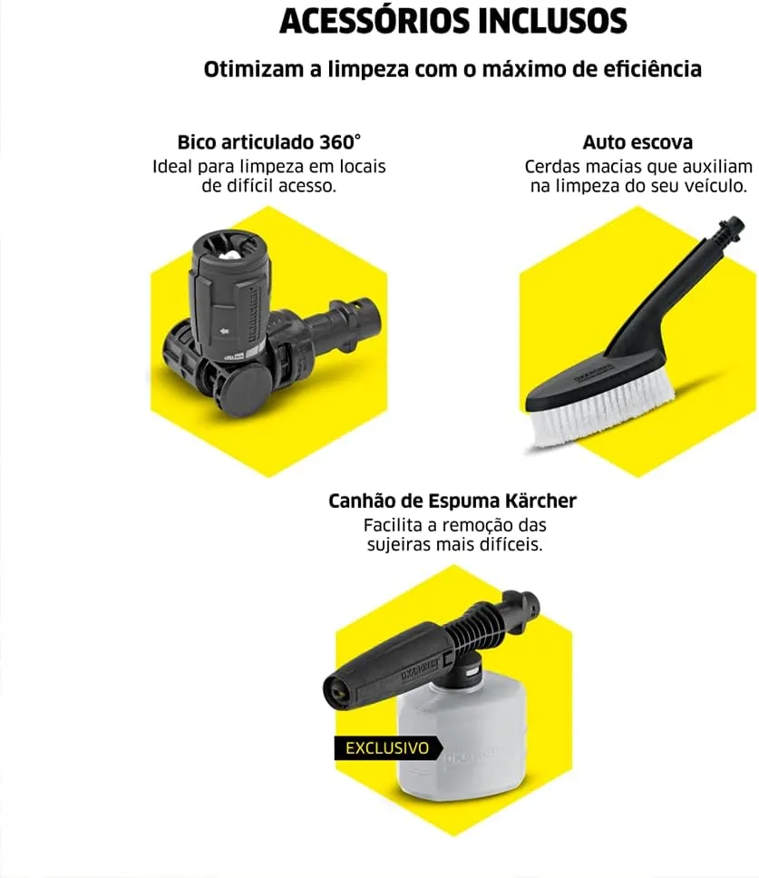 Kärcher K3 Force - Detalhe da escova automotiva