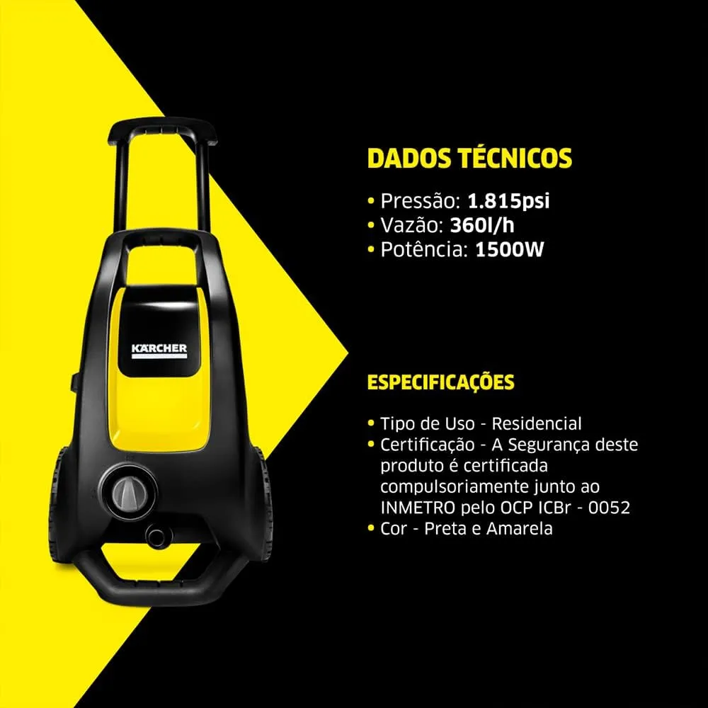 Kärcher K3 Force - Especificações técnicas