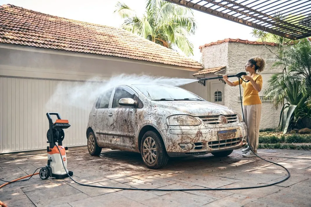 Stihl RE 90 - Gatilho e pistola
